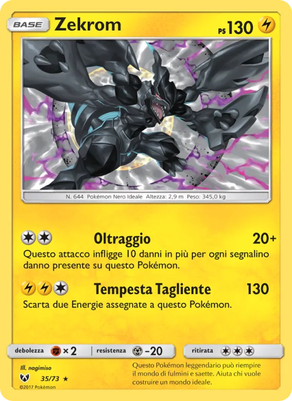 Zekrom Leggende Iridescenti 35/73