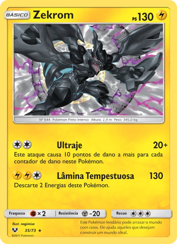 Zekrom Lendas Luminescentes 35/73