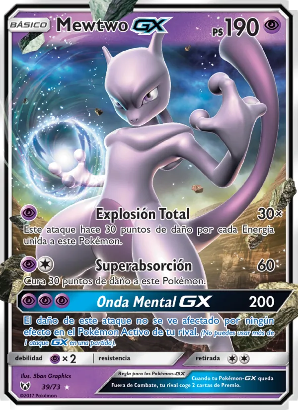 Mewtwo GX Leyendas Luminosas 39/73