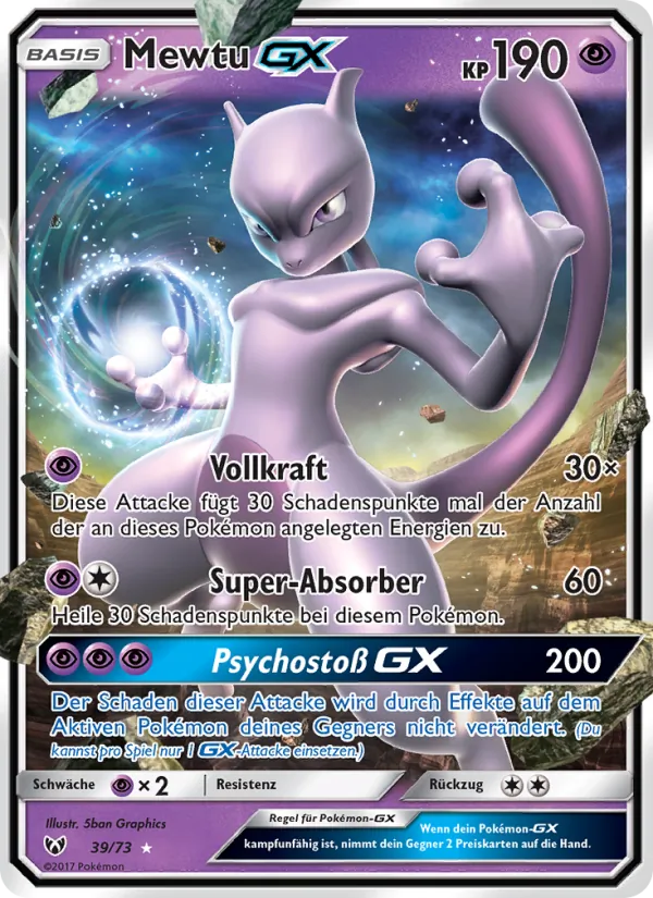 Mewtu GX Schimmernde Legenden 39/73
