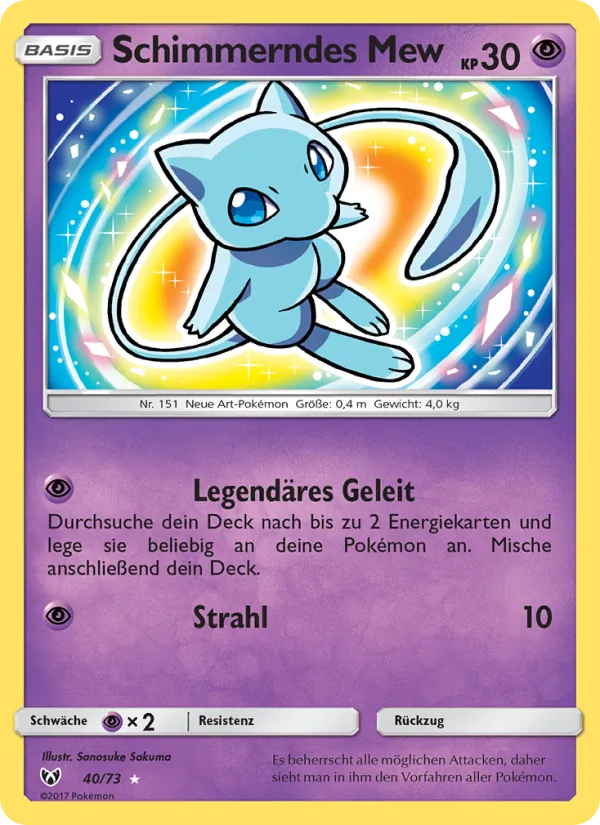 Shining Mew Shining Legends 40/73