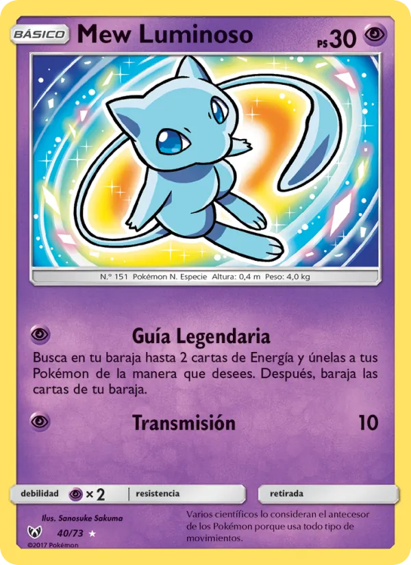 Mew Luminoso Leyendas Luminosas 40/73