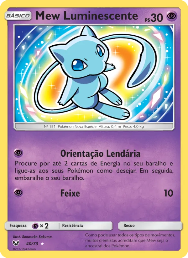 Mew Luminescente Lendas Luminescentes 40/73