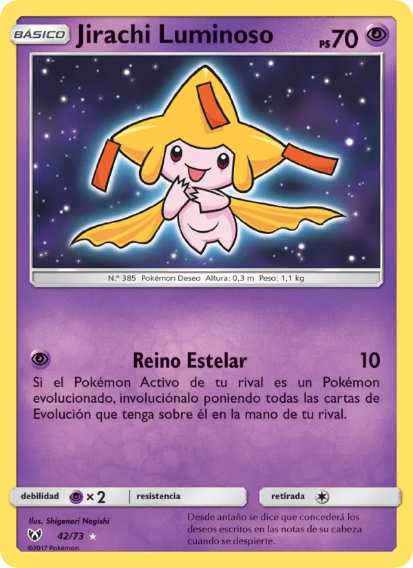 Jirachi Luminoso Leyendas Luminosas 42/73