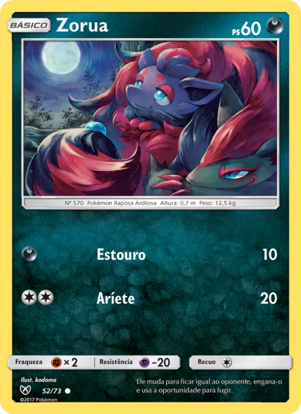 Zorua Lendas Luminescentes 52/73