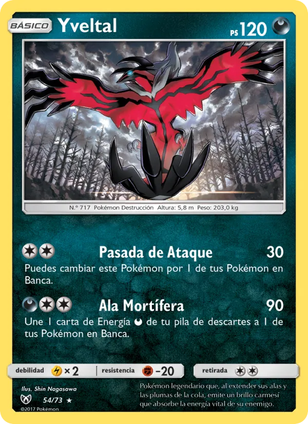 Yveltal Leyendas Luminosas 54/73