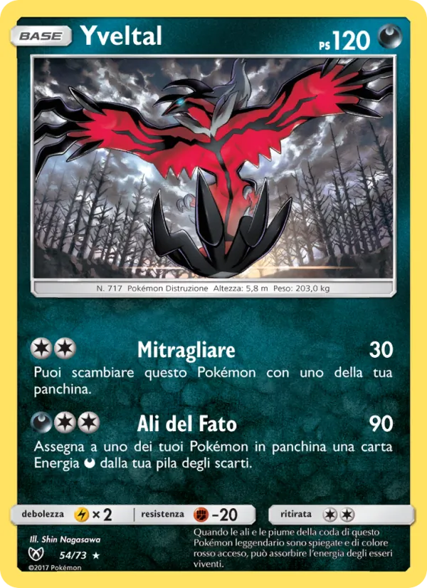 Yveltal Leggende Iridescenti 54/73