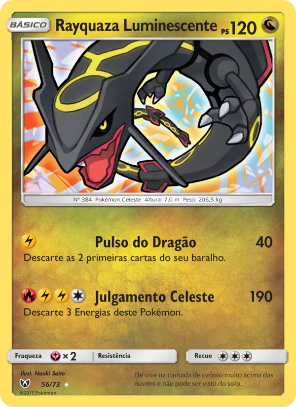 Rayquaza Luminescente Lendas Luminescentes 56/73