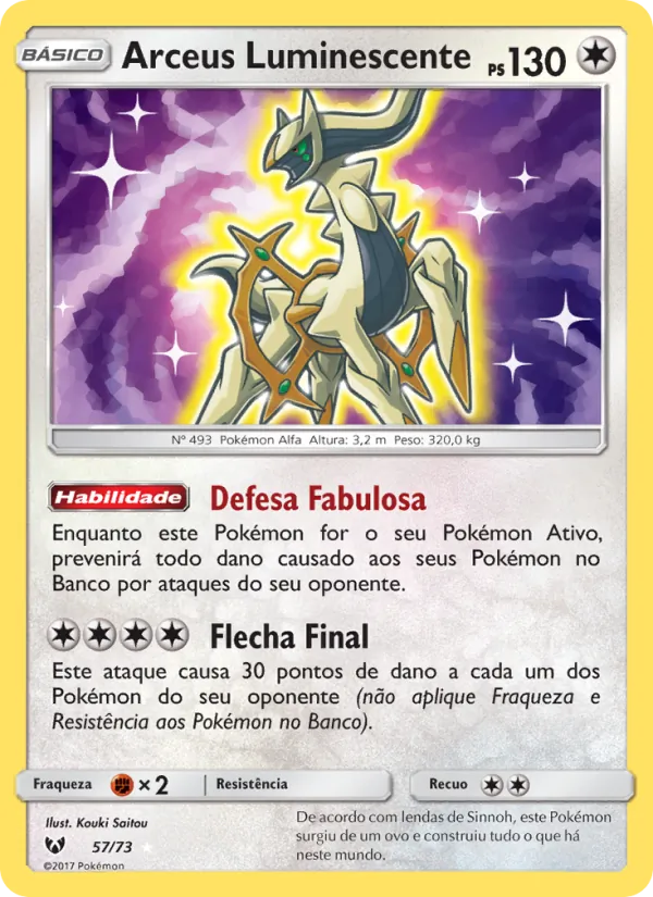 Arceus Luminescente Lendas Luminescentes 57/73