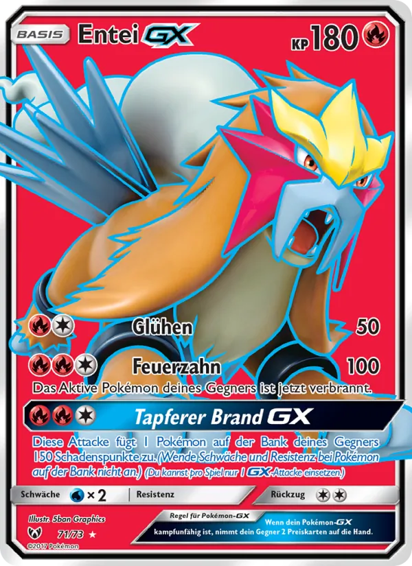 Entei GX Shining Legends 71/73