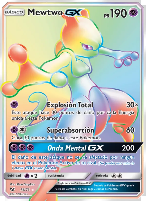 Mewtwo GX Leyendas Luminosas 76/73