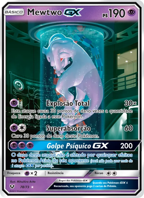 Mewtwo GX Lendas Luminescentes 78/73