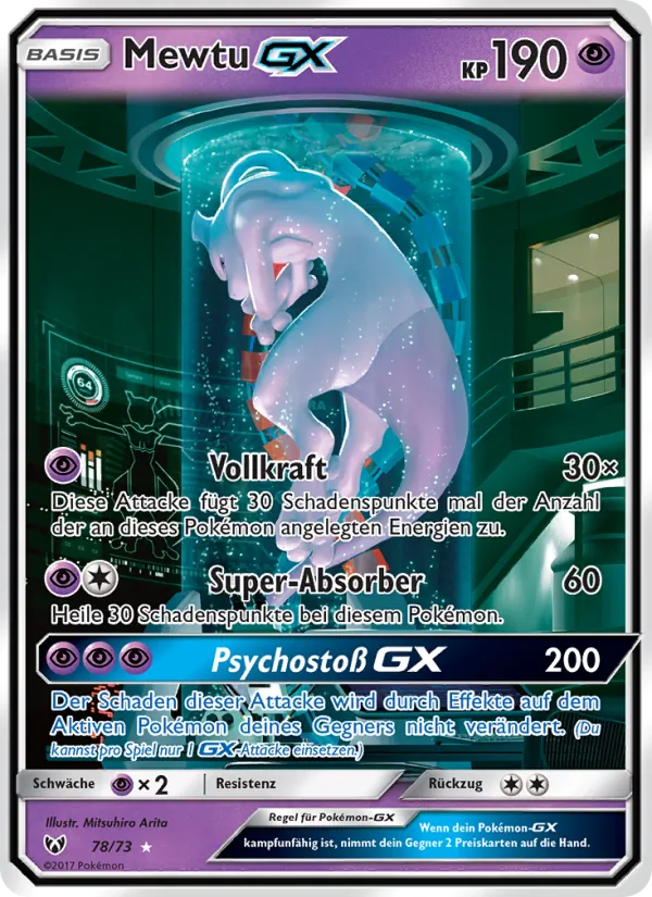 Mewtu GX Schimmernde Legenden 78/73