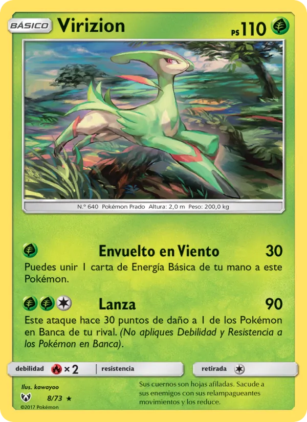 Virizion Leyendas Luminosas 8/73