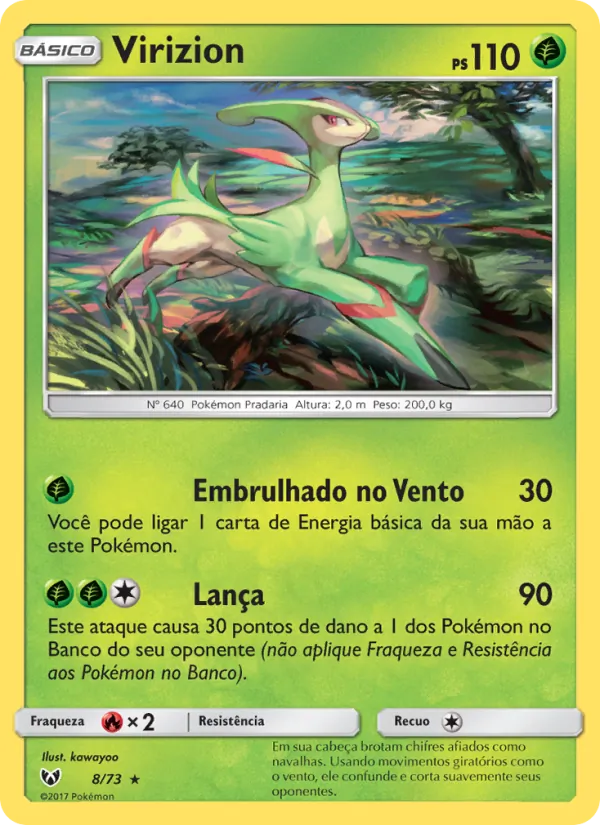 Virizion Lendas Luminescentes 8/73