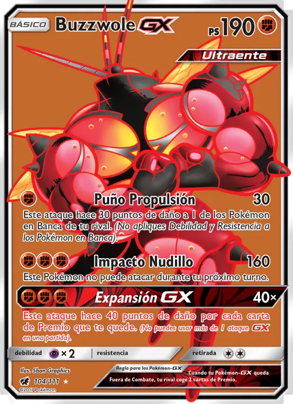 Buzzwole GX Invasión Carmesí 104/111