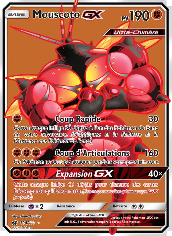 Mouscoto GX Invasion Carmin 104/111