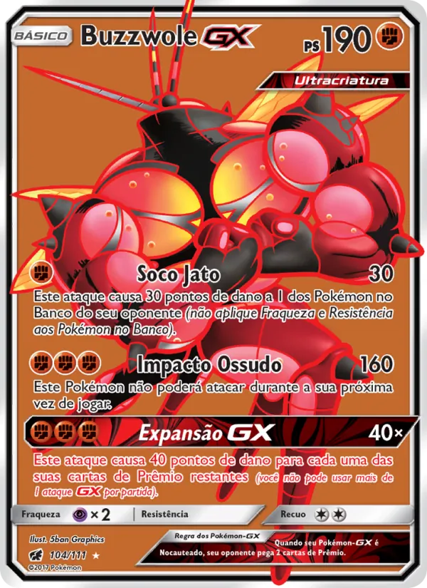 Buzzwole GX Invasão Carmim 104/111