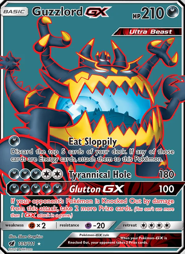 Guzzlord GX Crimson Invasion 105/111