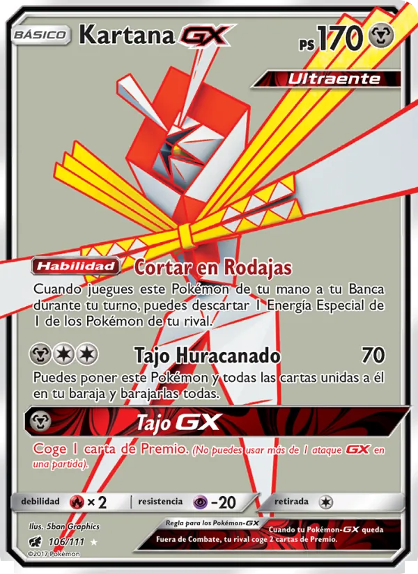 Kartana GX Invasión Carmesí 106/111