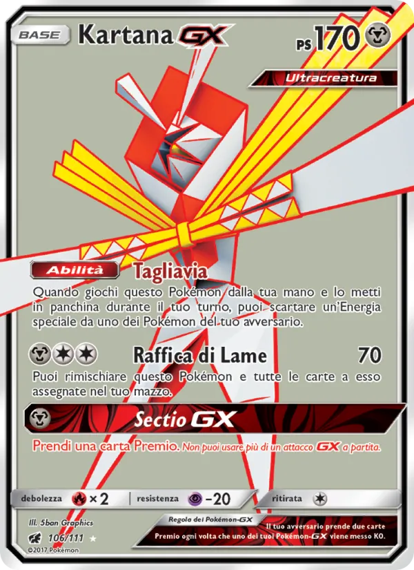 Kartana GX Invasione Scarlatta 106/111