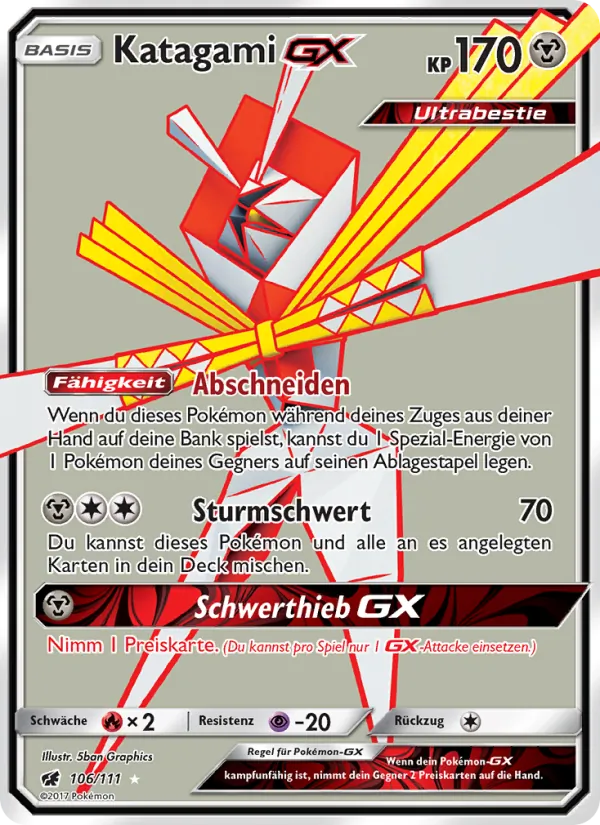 Katagami GX Aufziehen der Sturmröte 106/111
