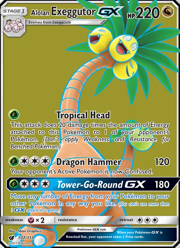 Alolan Exeggutor GX Crimson Invasion 107/111