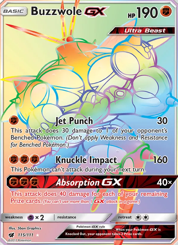 Buzzwole GX Crimson Invasion 115/111