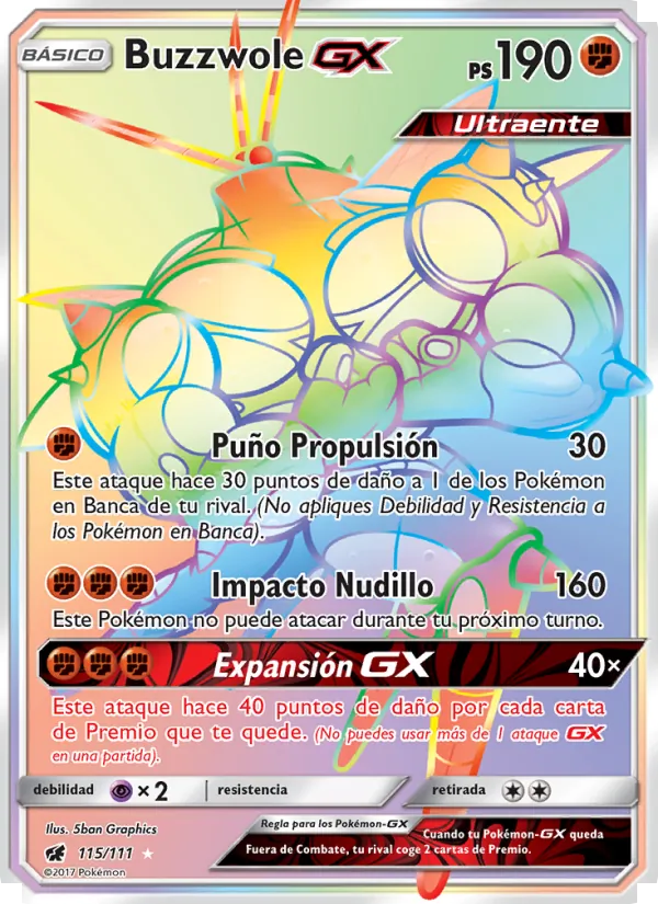 Buzzwole GX Invasión Carmesí 115/111