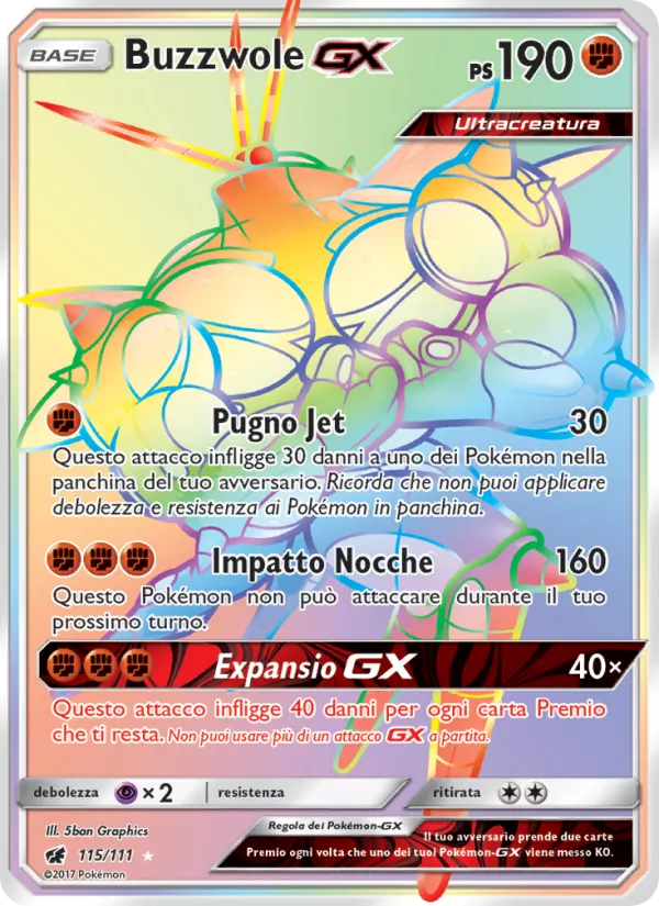 Buzzwole GX Invasione Scarlatta 115/111