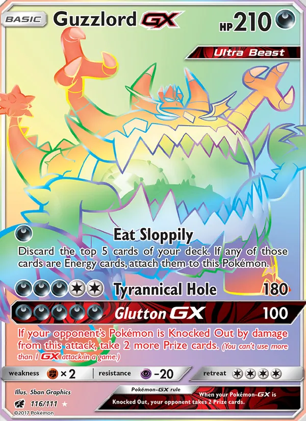 Guzzlord GX Crimson Invasion 116/111