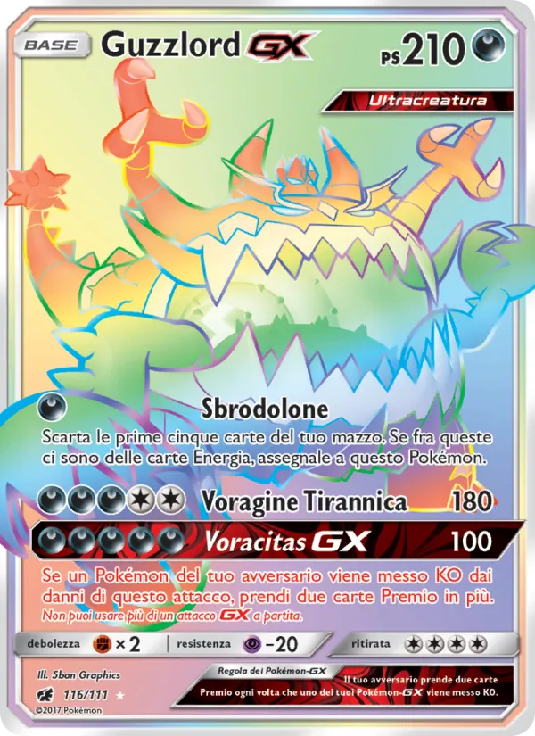 Guzzlord GX Invasione Scarlatta 116/111