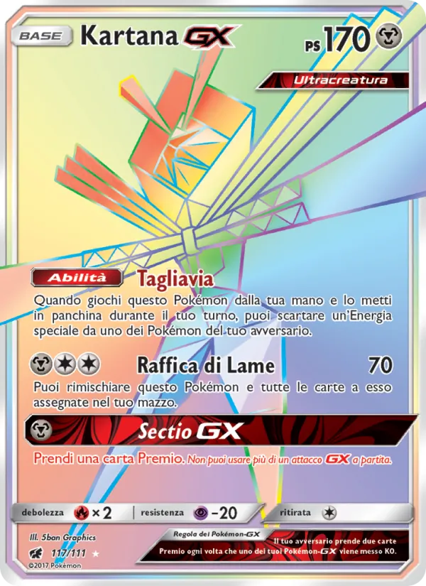 Kartana GX Invasione Scarlatta 117/111