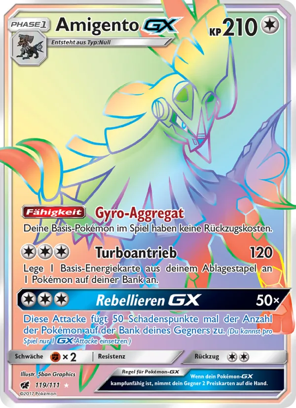 Amigento GX Aufziehen der Sturmröte 119/111