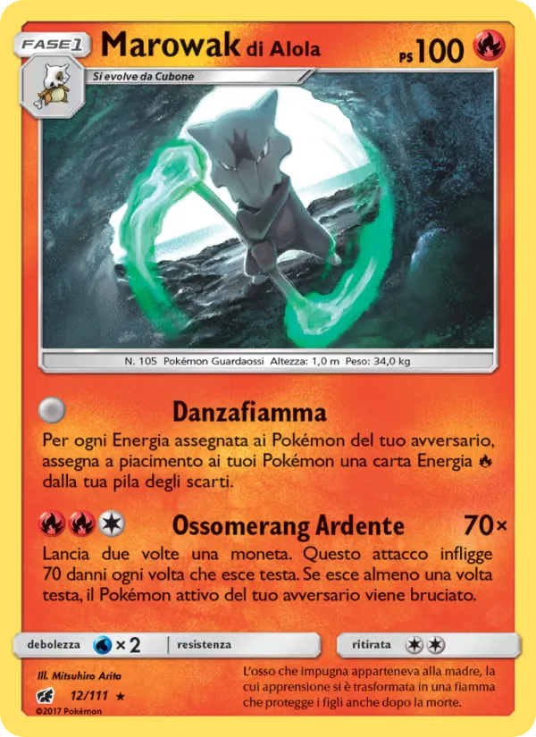 Marowak di Alola Invasione Scarlatta 12/111