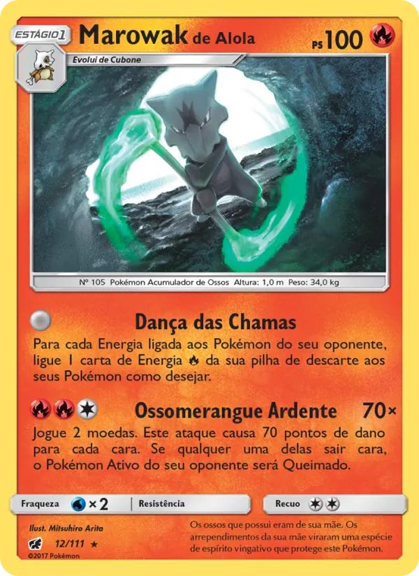 Marowak de Alola Invasão Carmim 12/111