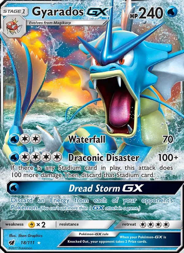 Gyarados GX Crimson Invasion 18/111