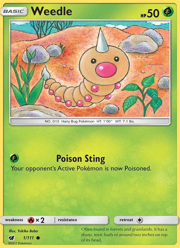Weedle Crimson Invasion 1/111