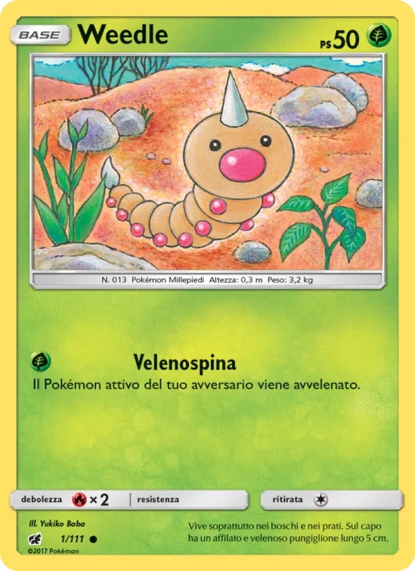 Weedle Invasione Scarlatta 1/111