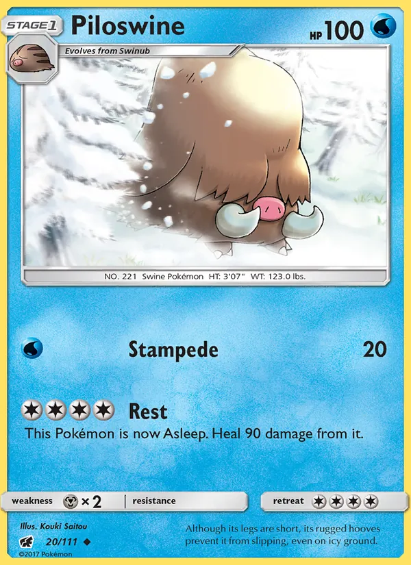 Piloswine Crimson Invasion 20/111