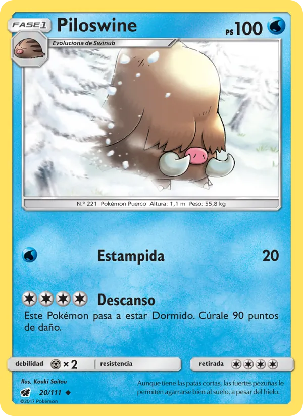 Piloswine Invasión Carmesí 20/111