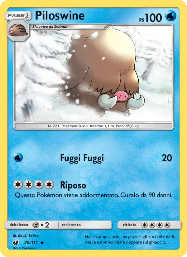 Piloswine Invasione Scarlatta 20/111