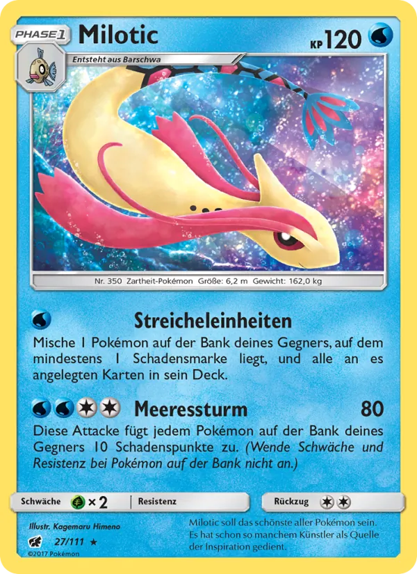 Milotic Aufziehen der Sturmröte 27/111