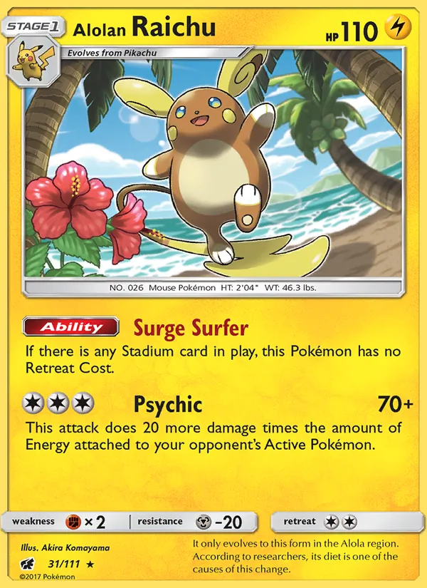 Alolan Raichu Crimson Invasion 31/111