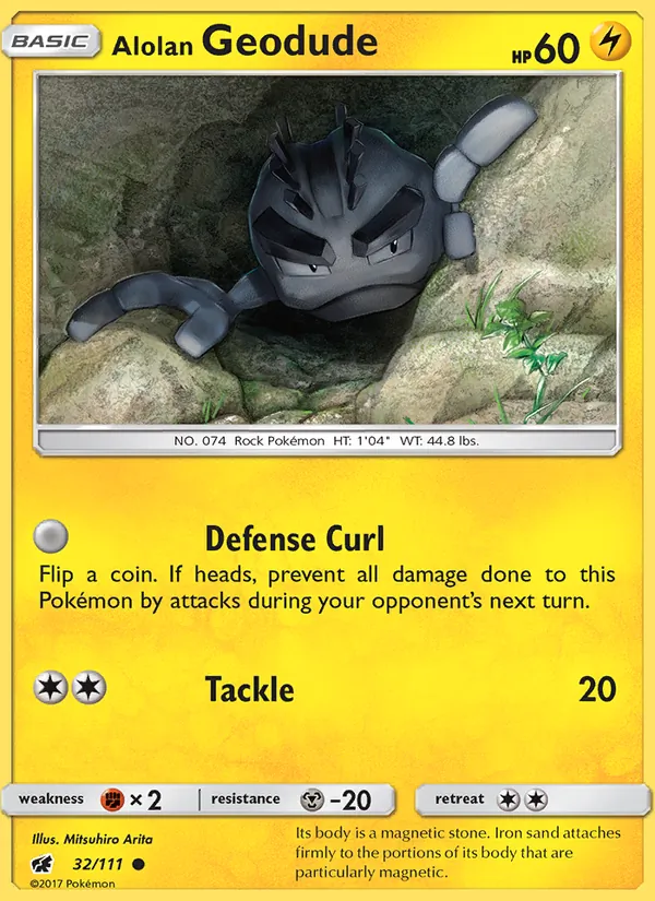Alolan Geodude Crimson Invasion 32/111