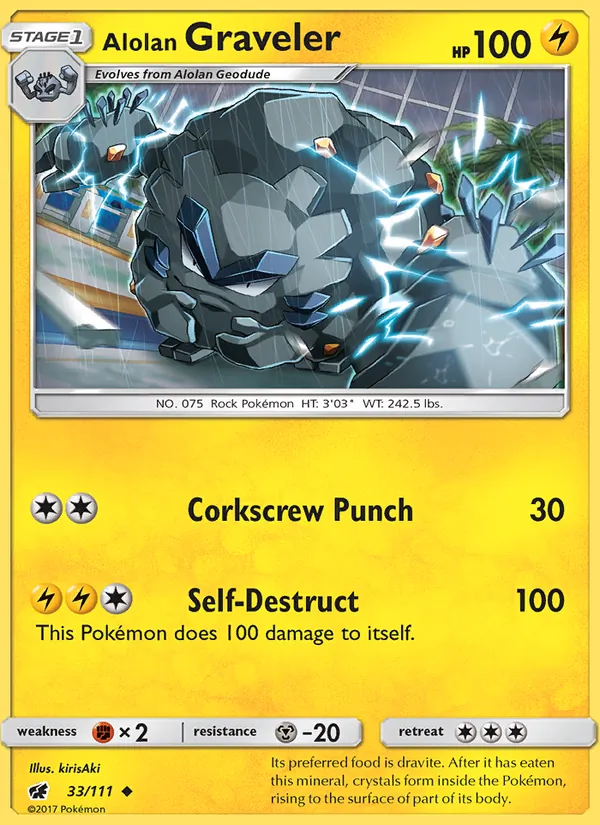 Alolan Graveler Crimson Invasion 33/111
