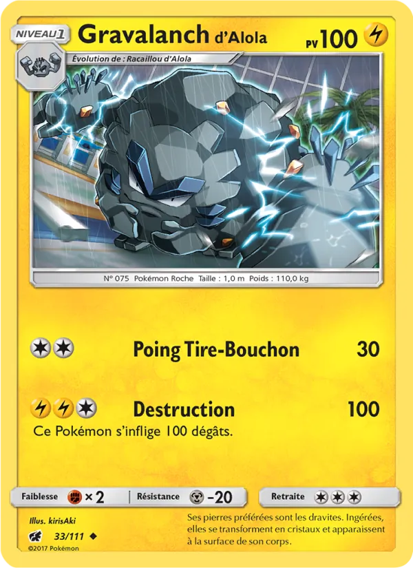 Gravalanch d’Alola Invasion Carmin 33/111