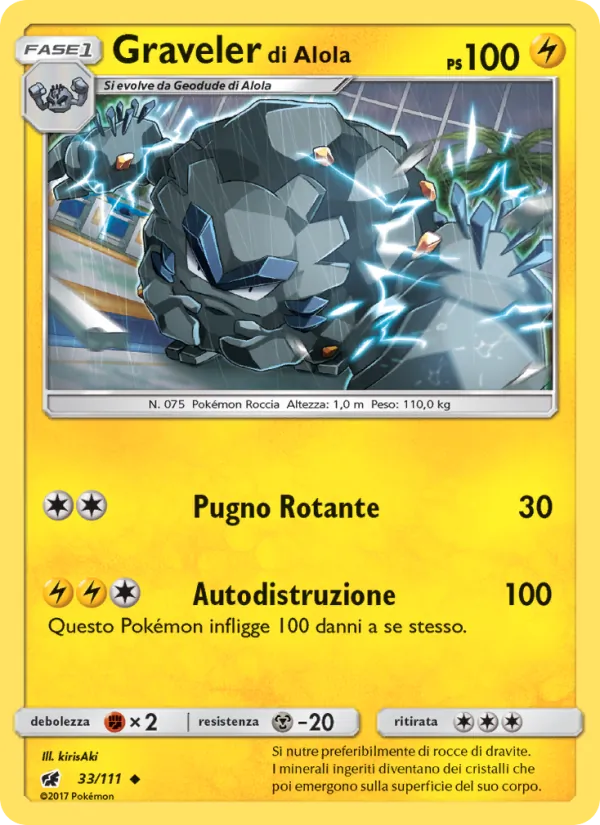 Graveler di Alola Invasione Scarlatta 33/111