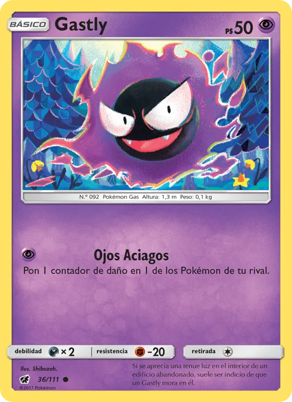 Gastly Invasión Carmesí 36/111