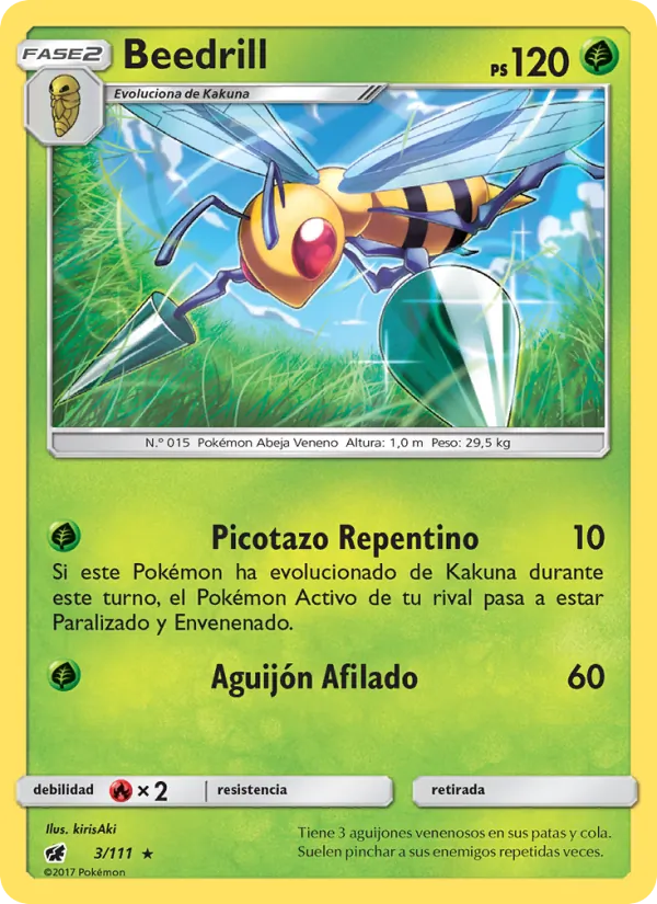 Beedrill Invasión Carmesí 3/111